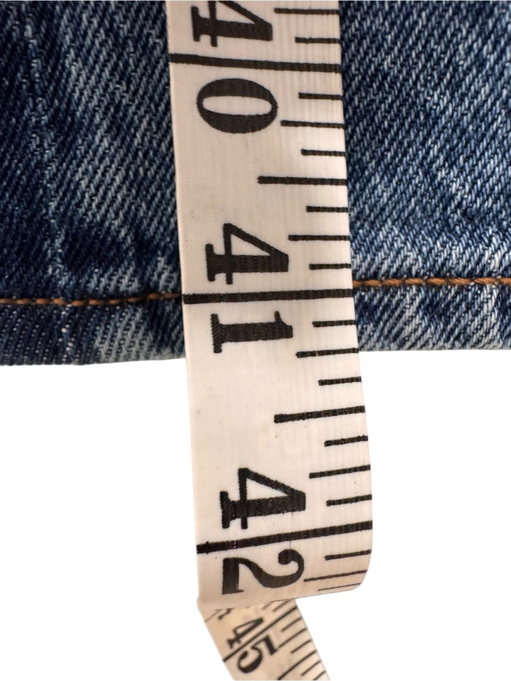 LOFT Blue Straight-Leg High Rise Jeans. Size 32. NWT. Sides are darker denim - Picture 6 of 10